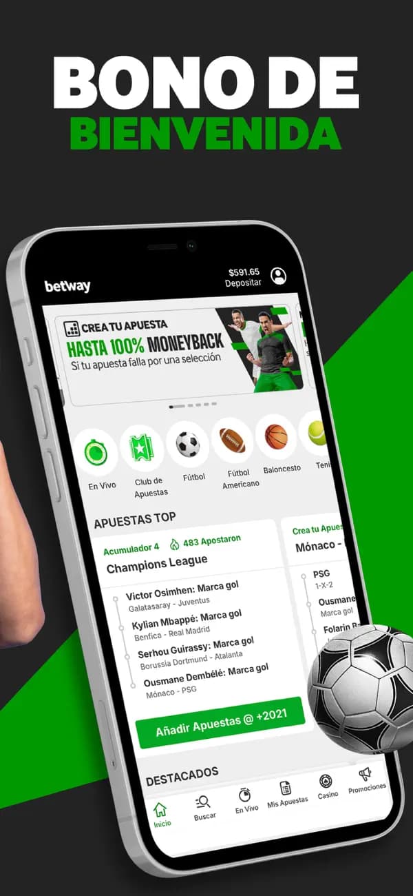 Imagen que Betway publica en la ficha de su app en la App Store de México